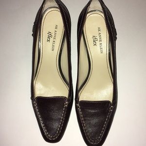 Anne Klein iflex block heel brown size 7
